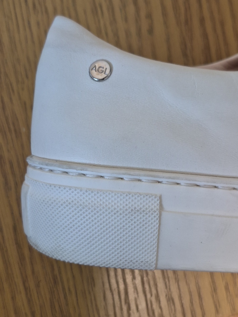 AGL Marie Slip- On White Sneakers Great Condition - Picture 10 of 15